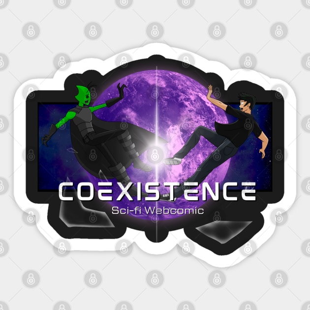 Coexistence- Hax Split Banner Sticker by Coexistence The Series